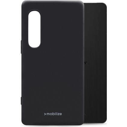 Mobilize Rubber Gelly Sony Xperia 1 VI Hoesje Flexibel TPU Backcover - Matt Black