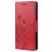 Mobigear Flowers Samsung Galaxy A53 Hoesje Bookcase Portemonnee - Rood