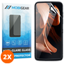Mobigear Motorola Razr 40 Glazen Screenprotector - Case Friendly - Zwart (2-Pack)
