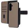 Mobiparts Samsung Galaxy A36 Hoesje Echt Leer Uitneembare 2in1 Bookcase Portemonnee - Taupe