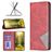 Mobigear Rhombus Slim Motorola Moto G71 5G Hoesje Bookcase - Rood