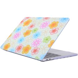 Mobigear Flowers MacBook Pro 15 Inch (2016-2019) Hoes Hardshell Laptopcover MacBook Case - Model 42 - Model A1707 / A1990