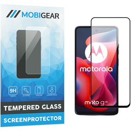 Mobigear Premium Motorola Moto G24 Glazen Screenprotector - Case Friendly - Zwart