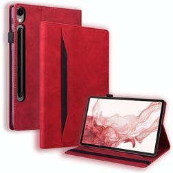 Mobigear Folio Samsung Galaxy Tab S10 Ultra Hoes Bookcase - Rood