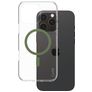 CARE by PanzerGlass Flagship iPhone 16 Pro Max MagSafe Hoesje Hardcase Backcover - Transparant / Groen