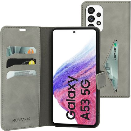 Mobiparts Classic Wallet Samsung Galaxy A53 Hoesje Bookcase Portemonnee - Granite Grey