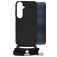 Mobilize Lanyard Gelly Samsung Galaxy A25 Flexibel TPU Hoesje met koord - Zwart