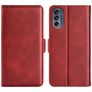 Mobigear Slim Magnet Motorola Moto G62 Hoesje Bookcase Portemonnee - Rood