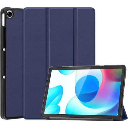 Mobigear Tri-Fold Realme Pad 10.4 (2021) Hoes Bookcase - Donkerblauw