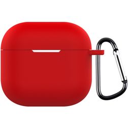 Mobigear Colors Apple AirPods 4 Hoesje Flexibel Siliconen - Rood