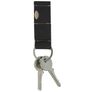 Valenta Keychain Leren Sleutelhanger met Muntvak - Zwart