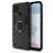 Mobigear Armor Ring Realme C21 Hoesje Hardcase Backcover Shockproof met Ringhouder - Zwart