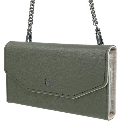 Valenta iPhone 11 Hoesje Echt Leer Uitneembare 2in1 Clutch - Green Mode