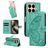 Mobigear Butterfly Xiaomi 15T Pro Hoesje Bookcase Portemonnee - Groen