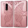 Mobigear Butterfly OnePlus 7 Pro Hoesje Bookcase Portemonnee - Roségoud