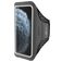 Mobiparts Comfort Fit Telefoonhouder Hardlopen iPhone 11 Pro Max Sport Hoesje Neopreen Sportarmband - Zwart