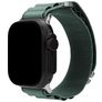 Mobilize Alpine Nylon Apple Watch Bandje Gespsluiting - 49/46/45/44 mm - Groen