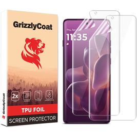 GrizzlyCoat Motorola Edge 60 Pro Screenprotector Folie - Case Friendly (2-Pack)