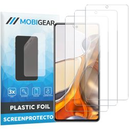 Mobigear Xiaomi 11T Screenprotector Folie - Case Friendly (3-Pack)
