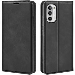 Mobigear Retro Slim Motorola Moto G52 Hoesje Bookcase Portemonnee - Zwart