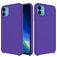 Mobigear Rubber Touch iPhone 11 Siliconen Hoesje Backcover - Paars