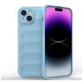 Mobigear Bumpy iPhone 15 Plus Hoesje Flexibel TPU Backcover - Blauw