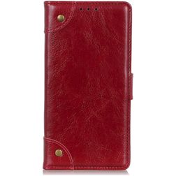 Mobigear Ranch Motorola Moto G60s Hoesje Bookcase Portemonnee - Bordeauxrood