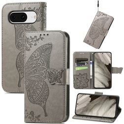Mobigear Butterfly Google Pixel 8 Hoesje Bookcase Portemonnee - Grijs