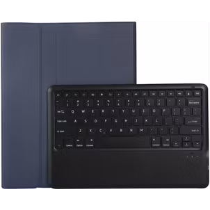 Mobigear Ultra Thin iPad Air 13 Inch (2026) Hoes QWERTY Bluetooth Toetsenbord Bookcase + Stylus Houder - Donkerblauw