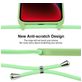 Mobigear Lanyard iPhone 14 Plus Siliconen Hoesje met koord - Groen