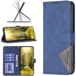 Mobigear Rhombus Google Pixel 7a Hoesje Bookcase Portemonnee - Blauw