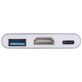 Mobigear USB-C naar HDMI / USB-A / USB-C Hub - Grijs
