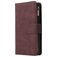 Mobigear Zipper Huawei P40 Hoesje Bookcase Portemonnee - Bruin