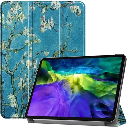 Mobigear Tri-Fold iPad Pro 11 Inch (2022) Hoes Bookcase - Amandelbloesem