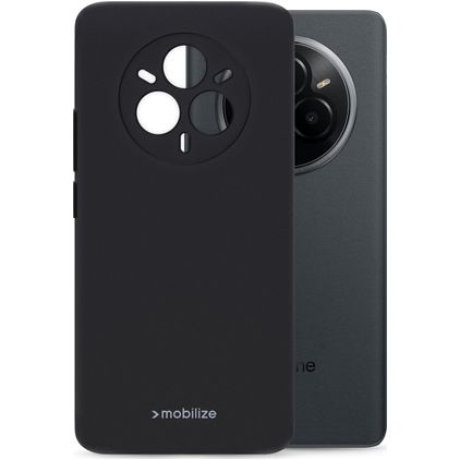 Mobilize Rubber Gelly Realme 14 Pro Hoesje Flexibel TPU Backcover - Zwart