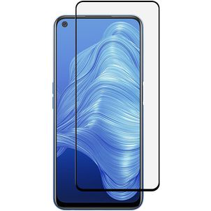 Mobigear Premium Realme 7 Glazen Screenprotector - Case Friendly - Zwart
