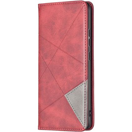 Mobigear Rhombus Slim Xiaomi 12 Hoesje Bookcase - Rood