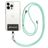 Mobigear Nylon Lanyard Universeel Telefoonkoord Verstelbaar - Turquoise