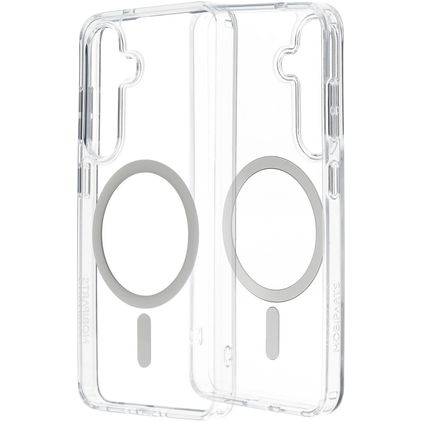Mobiparts Hardcover Doorzichtig Samsung Galaxy S25 MagSafe Hoesje Hardcase Backcover - Transparant