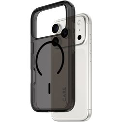 CARE by PanzerGlass Smokey iPhone 17 Pro MagSafe Hoesje Hardcase Backcover - Smokey Black