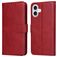 Mobigear Wallet iPhone 17 Hoesje Bookcase Portemonnee - Rood