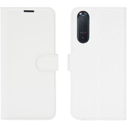 Mobigear Classic Sony Xperia 5 II Hoesje Bookcase Portemonnee - Wit