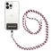 Mobigear Nylon Lanyard Universeel Telefoonkoord Verstelbaar - Wit / Rood / Groen