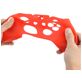 Mobigear Classic Dun Xbox One controller (model 1537 / 1697) Hoesje Flexibel Siliconen - Rood