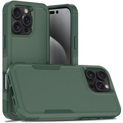 Mobigear Heavy Armor iPhone 16 Pro Max Hoesje Hardcase Backcover Shockproof - Groen