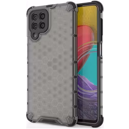 Mobigear Honeycomb Samsung Galaxy M53 Hoesje Hardcase Backcover Shockproof - Zwart