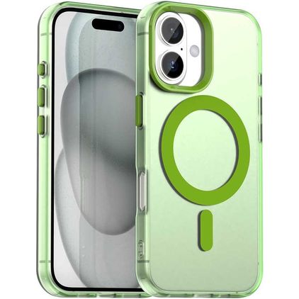 Mobigear Shockproof iPhone 18 MagSafe Hoesje Hardcase Backcover - Groen