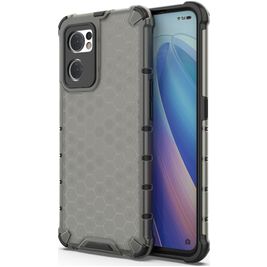 Mobigear Honeycomb OPPO Find X5 Lite Hoesje Hardcase Backcover Shockproof - Zwart