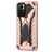 Mobigear Armor Stand Xiaomi Redmi Note 11T Hoesje Hardcase Backcover Shockproof met Standaard - Roségoud