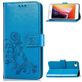 Mobigear Clover iPhone 7 Hoesje Bookcase Portemonnee - Blauw